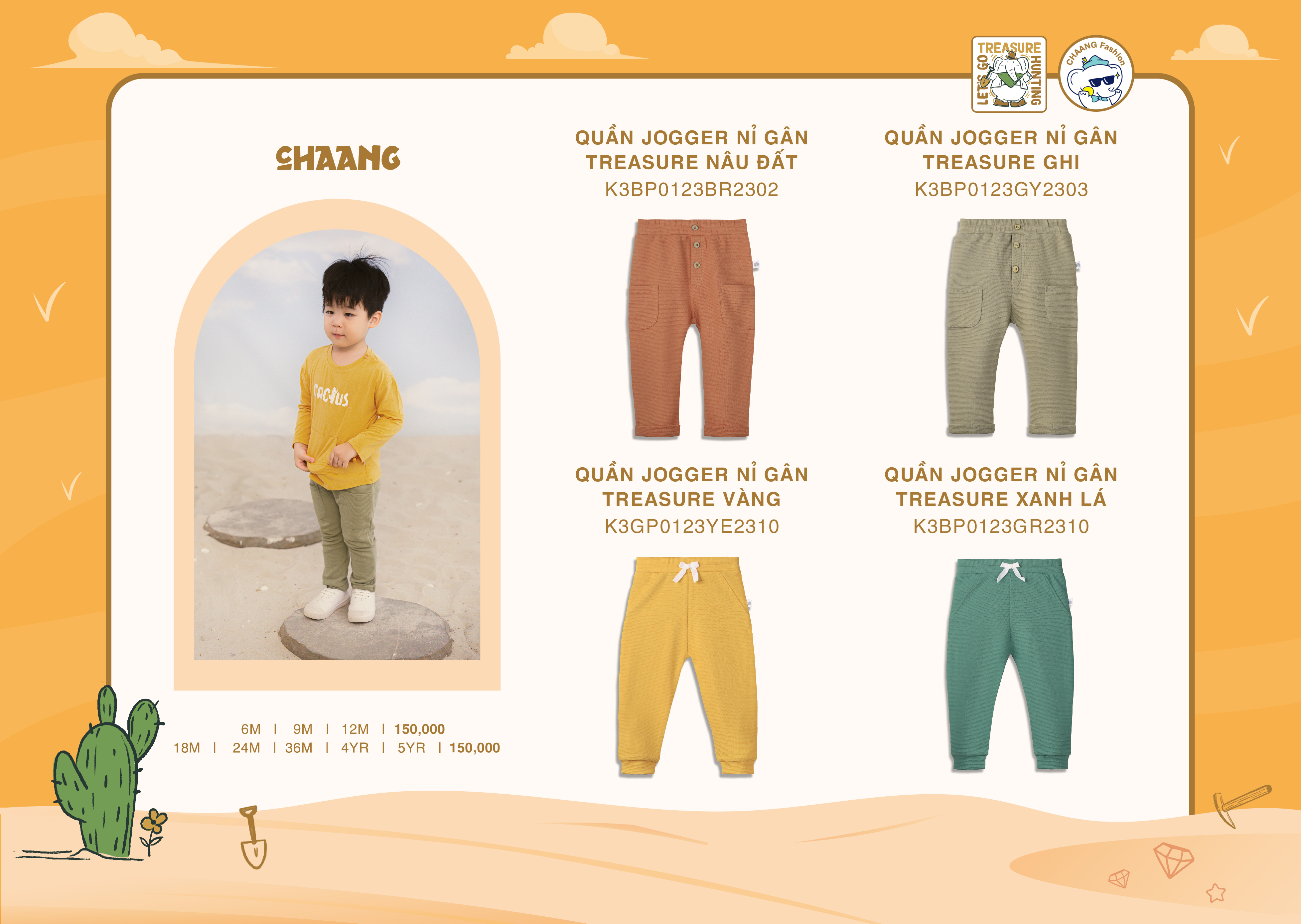 [CHAANG] Quần jogger nỉ gân Treasure Chaang