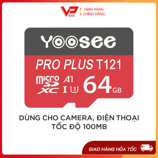Thẻ nhớ Micro SDHC 64GB 32GB 16GB Yoosee tốc độ cao dùng cho điện thoại camera - VPMAX - thẻ nhớ camera yoosee, thẻ nhớ điện thoại, thẻ nhớ camera