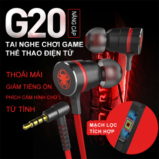 Tai nghe Game thủ, tai nghe in ear gaming Plextone G20 mẫu mới 2021 dây thumbnail