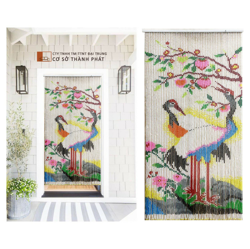 Màn hạt nhựa Đại Trung mẫu con hạc 1m x 2m