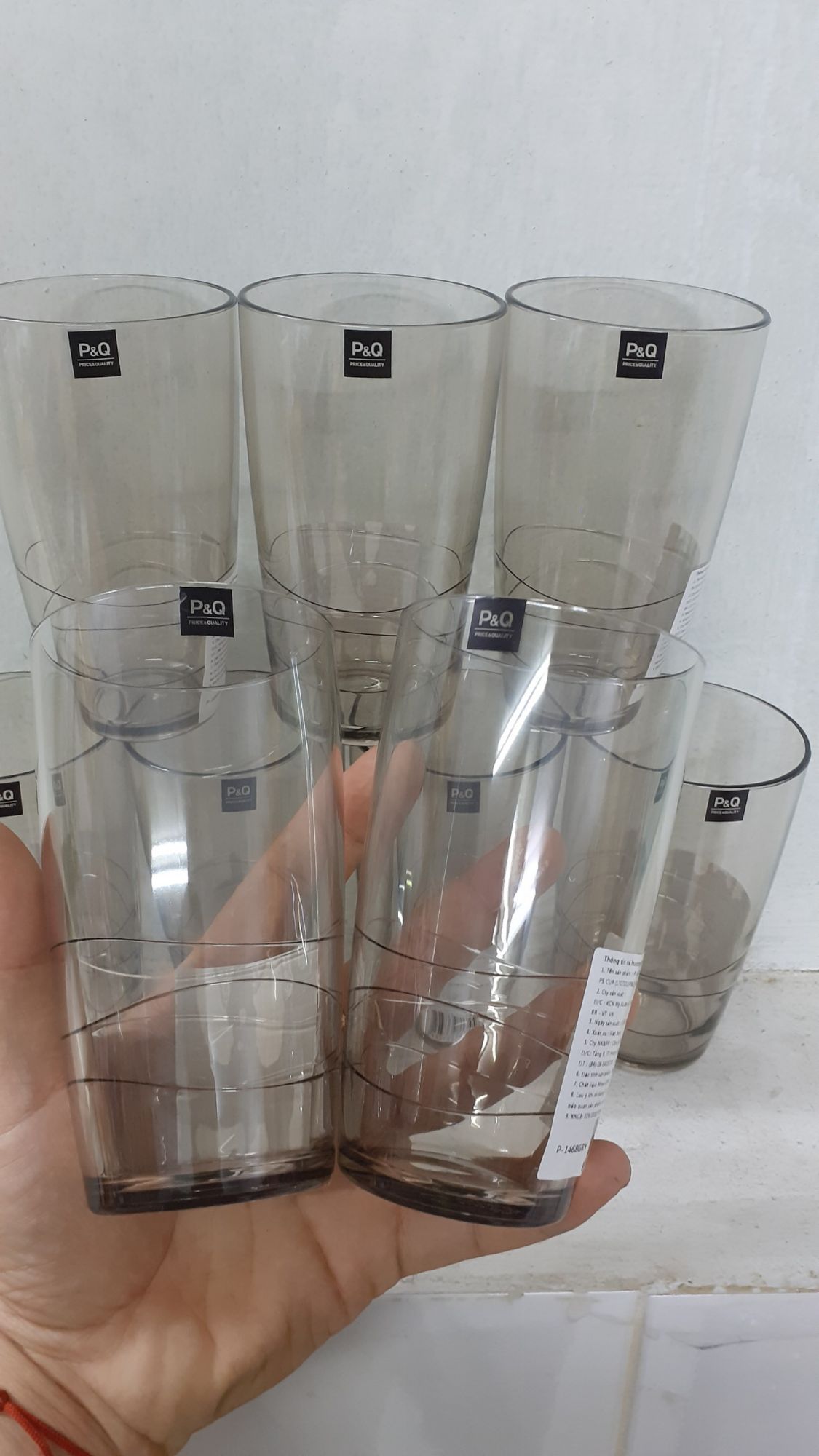 [HCM]COMBO 10 LY NHỰA lock&lock WAVE PS CUP (LTC731) (P&Q)