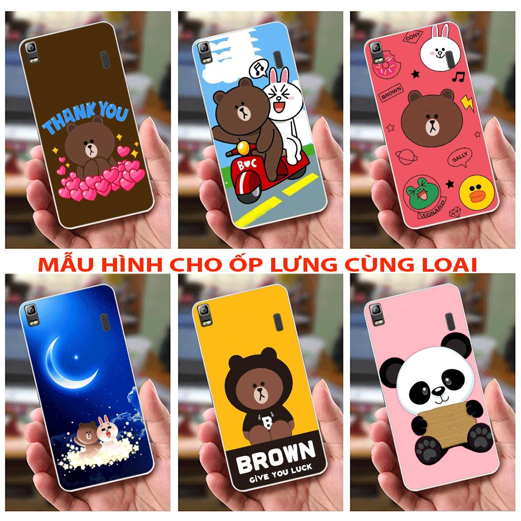Ốp lưng Lenovo A7000 / A7000 Plus (dẻo viền trắng trong) - Panda