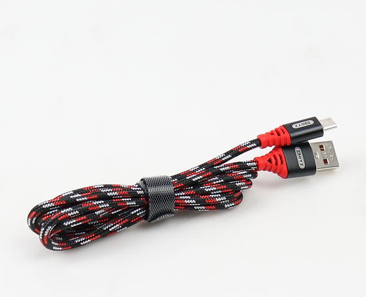 Cáp Sạc BYZ(đầu dẹp) Cho SamSung -Oppo Dây Dù Xoắn CAO CẤP (loại mới 2.4A không đứt) sạc cực nhanh