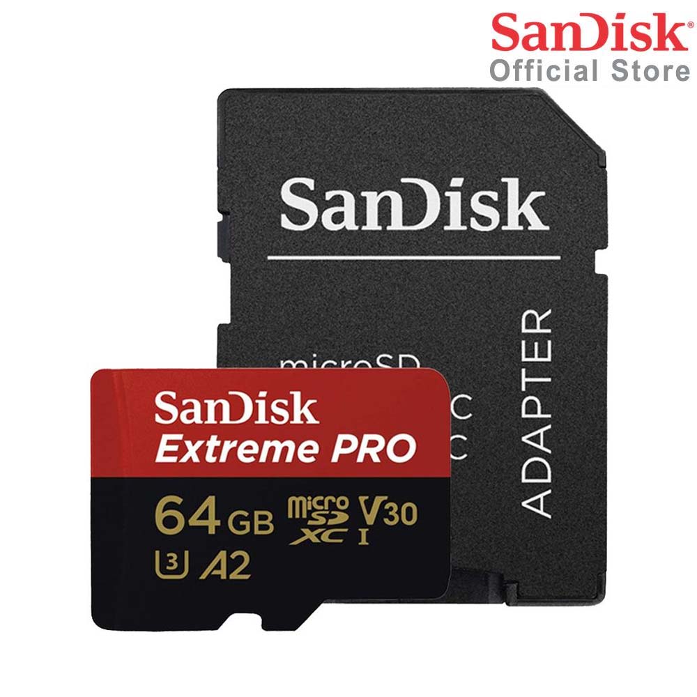 Thẻ Nhớ MicroSDXC SanDisk Extreme Pro V30 A2 64GB 200MB/s SDSQXCU-064G-GN6MA