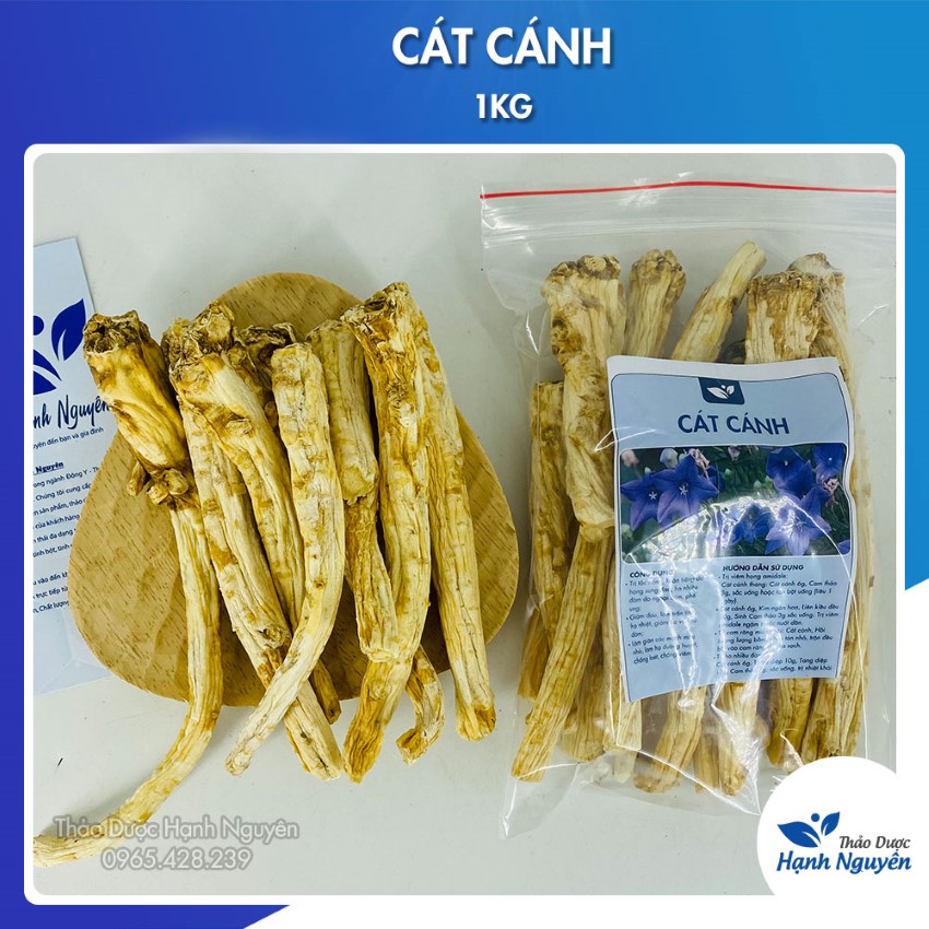 Cát cánh 1kg, khô, nguyên củ, thơm, sạch, giúp giảm ho, đau họng tiêu đờm, bổ phế