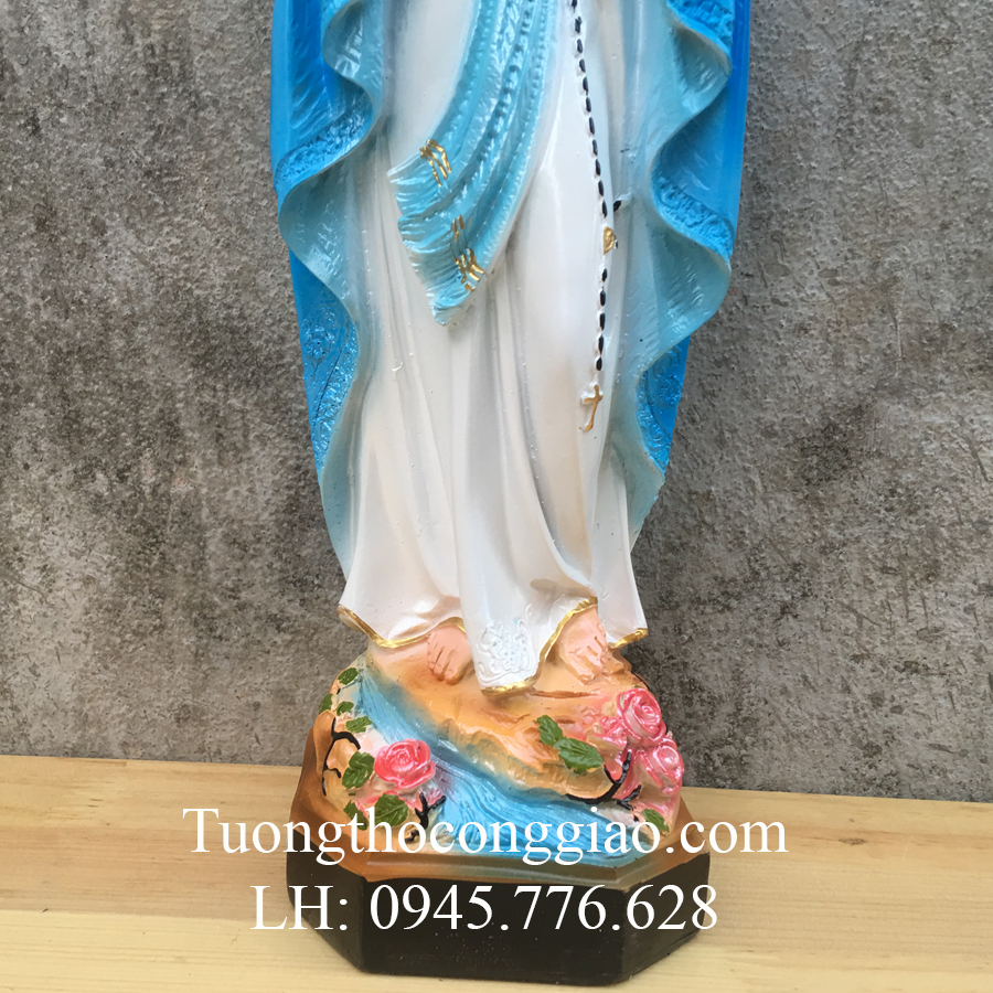 Tượng Đức Mẹ Lộ Đức 40cm composite