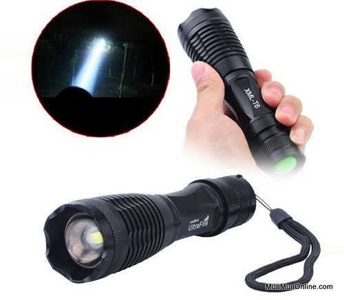 Đèn Pin Siêu Sáng Xml T6 Siêu Sáng Kèm Pin Và Bộ Sạc