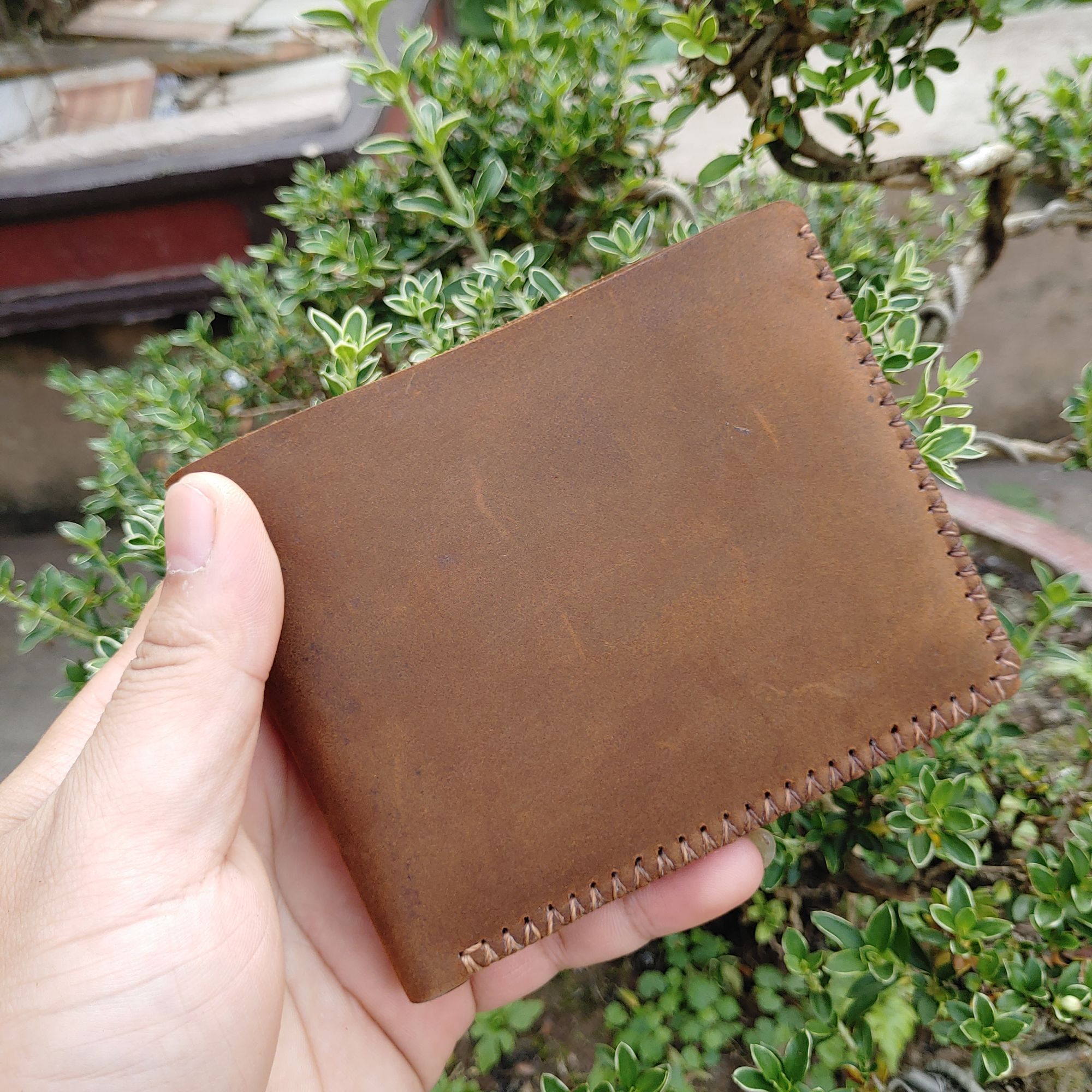 Ví Da Nam Handmade 100% Da Bò Thật Nhập Khẩu SVD19