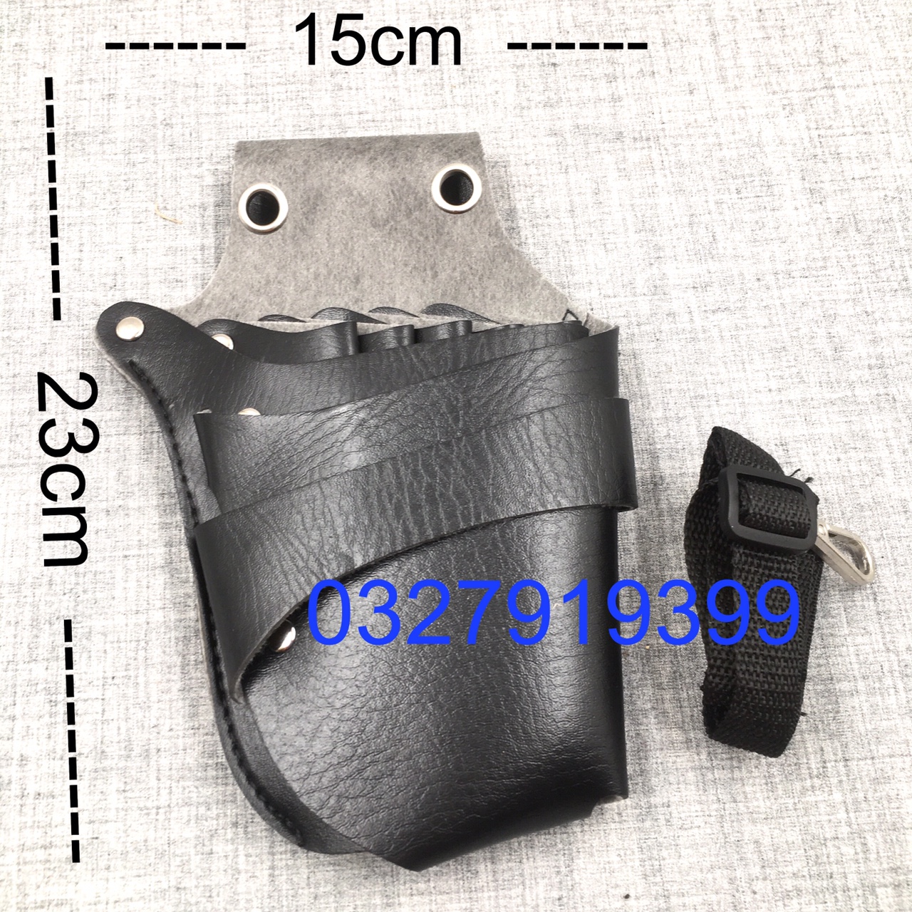 Bao da đựng kéo , bóp đeo đựng kéo cắt tóc B07
