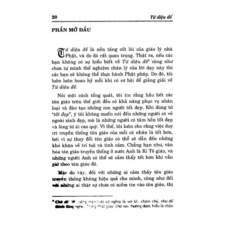 Sách - Tứ Diệu Đế ( Đức Đạt Lai Lạt Ma)