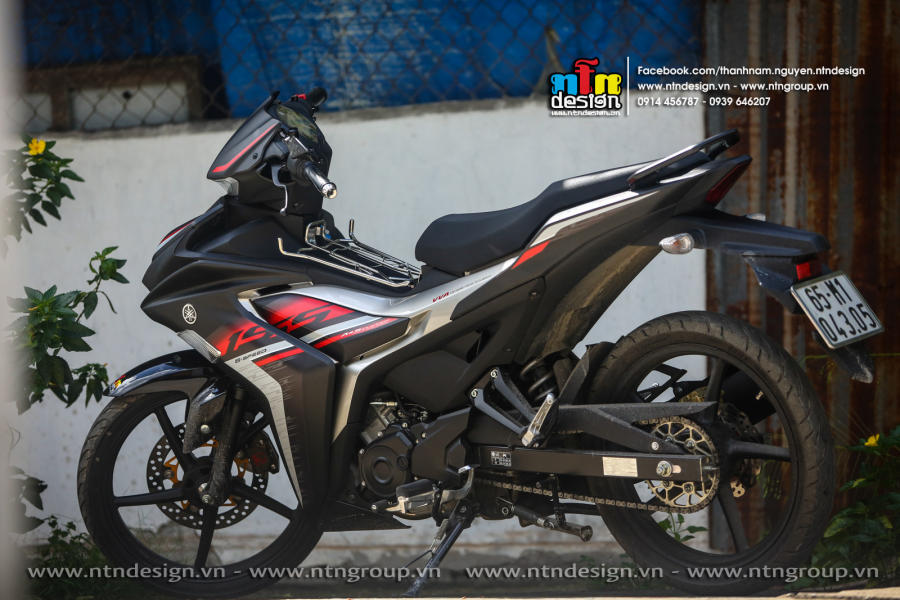 [Siêu Sale] [Ảnh thật] Tem rời Exciter 155 đen nhám - mẫu mới 2023 đỏ bạc