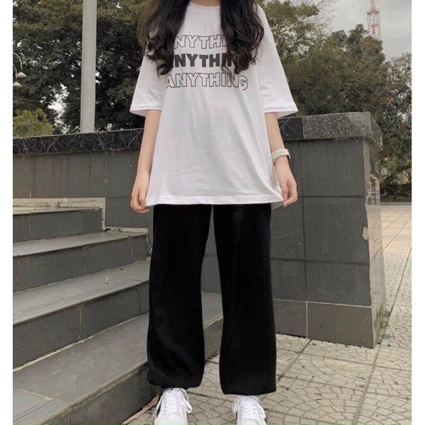 SÉT ANYTHING+QUẦN BOM ĐEN