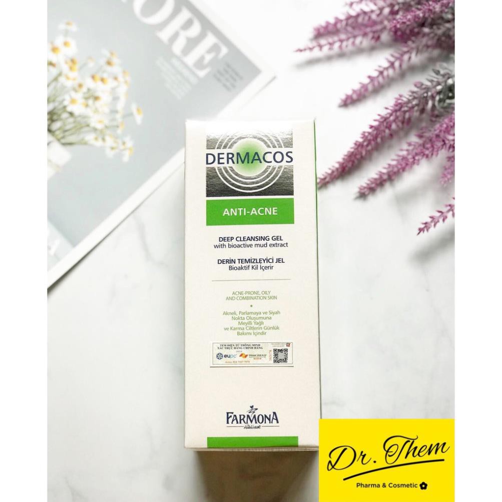 ✔️[Chính Hãng] Sữa Rửa Mặt Farmona DERMACOS Deep Cleansing Gel - Cho Da Dầu Mụn