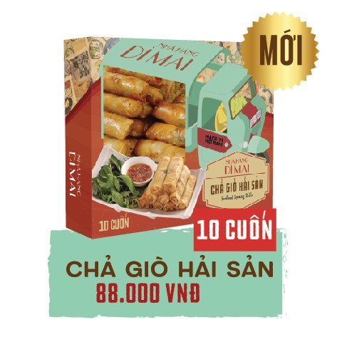 [Dì Mai] Chả Giò Hải Sản - 10 cuốn (400gr)