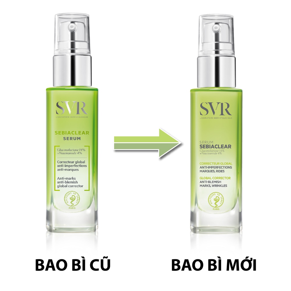 Serum SVR Sebiaclear Giảm Mụn Làm Mờ Thâm Sạm Và Mềm Mịn Da 30ml