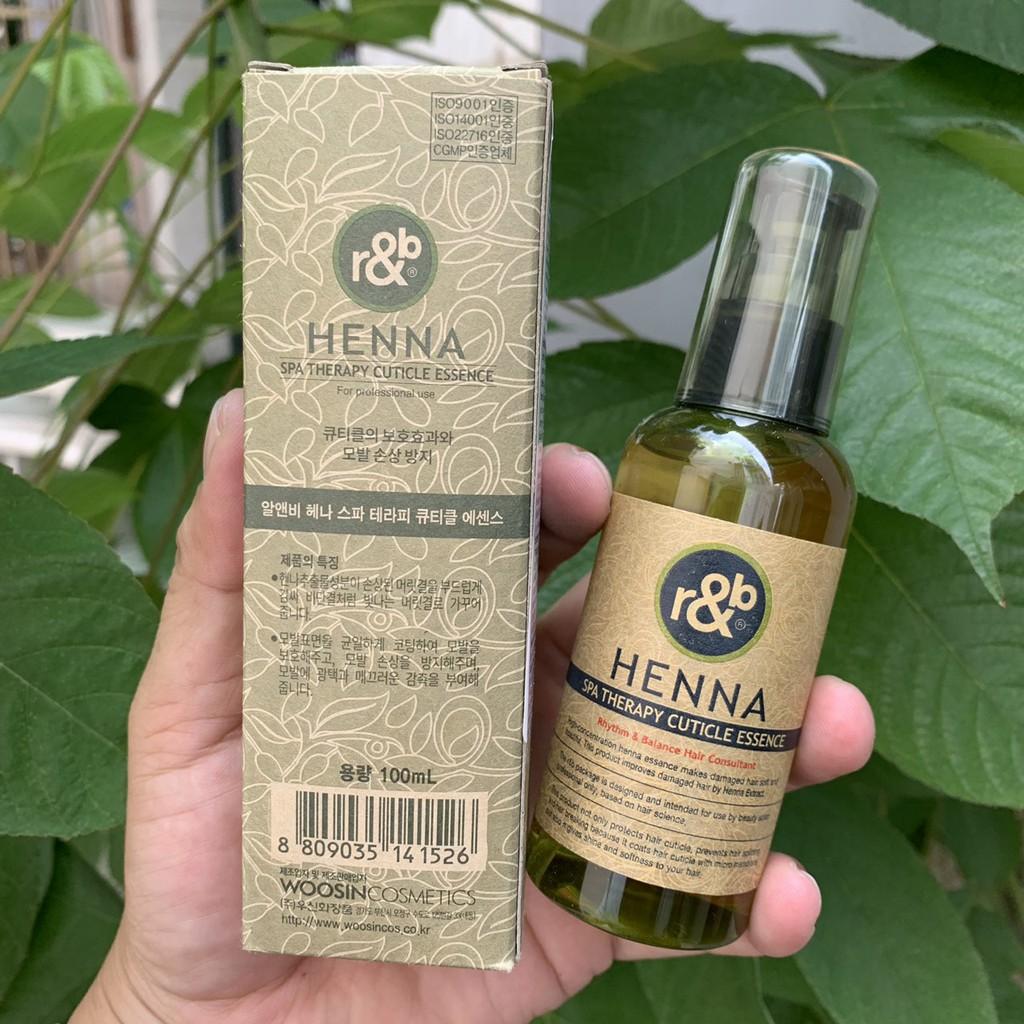 Tinh dầu dưỡng tóc thảo dược R&B Henna 100ml