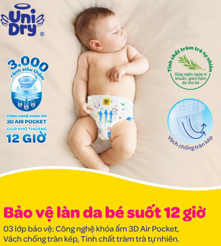 Tã dán Unidry Size XL 20 miếng