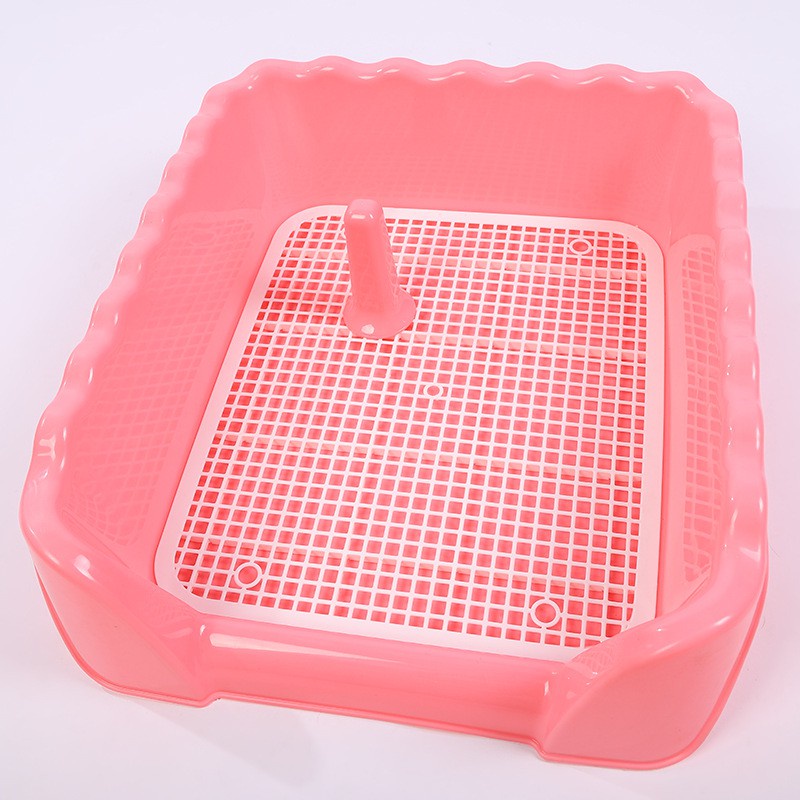 [Hoàn Tiền 10%] Khay vệ sinh chó mèo thành cao ( 40x40x15cm)