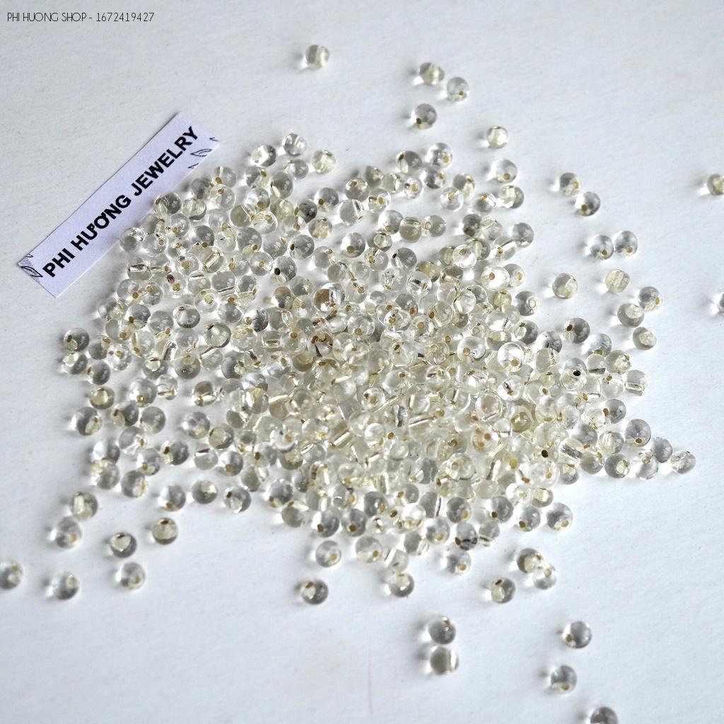 Gói 20gr hạt cuờm thuỷ tinh lệch lỗ 5mm