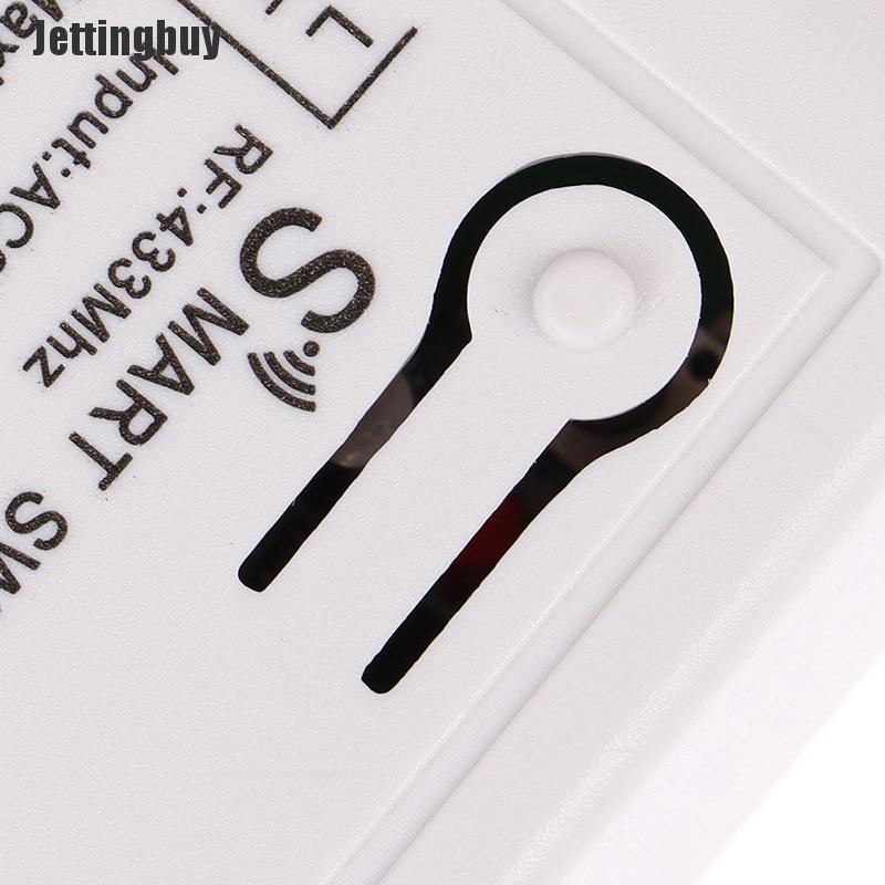 Jettingbuy Công Tắc Thông Minh RF 433 Mhz Bộ Thu RF Không Dây Rơ Le Hẹn Giờ Điện Thoại Điều Khiển Từ Xa