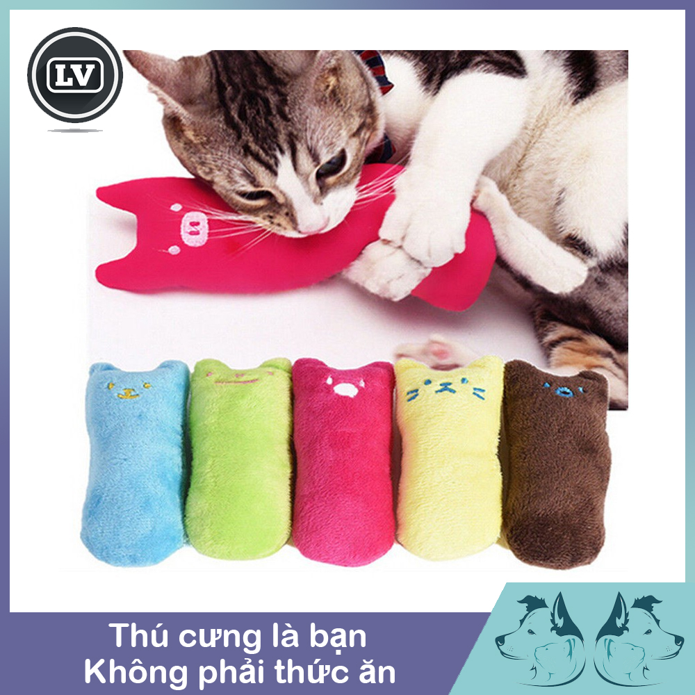 Gối ôm có mùi cỏ bạc hà mèo, để mài răng, mài vuốt Phụ kiện Long Vũ