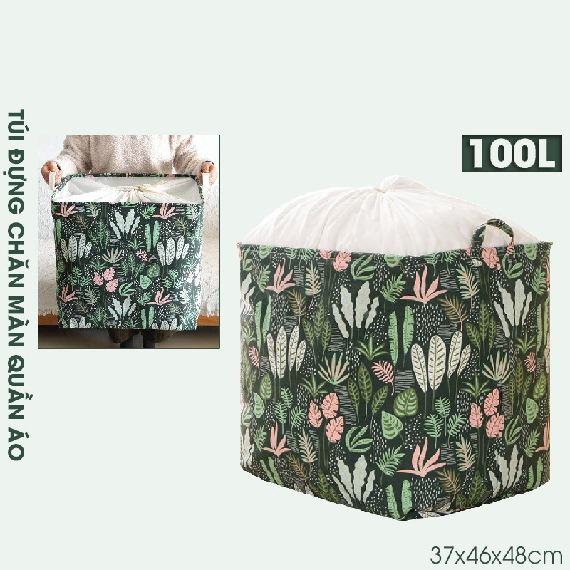 Giỏ, sọt đựng quấn áo, giày dép, vớ, đồ giặt, đồ dơ, đồ chơi, gấp, xếp gọn gàng dễ thương kích thước 40x50 cm (giao màu ngẫu nhiên)