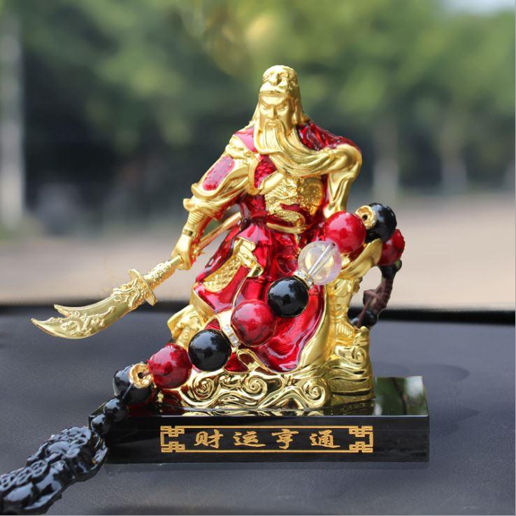 [HCM]TƯỢNG NƯỚC HOA HÌNH QUAN CÔNG TRANG TRÍ TAPLO XE Ô TÔ