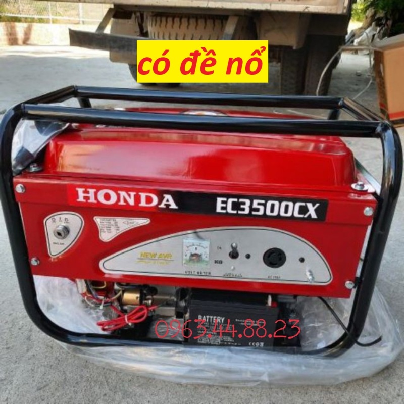 Máy phát điện Honda SH 3500 công suất 3kw giá rẻ(chạy xăng, điện đề) -Bảo hành : 12Tháng - máy phát điện