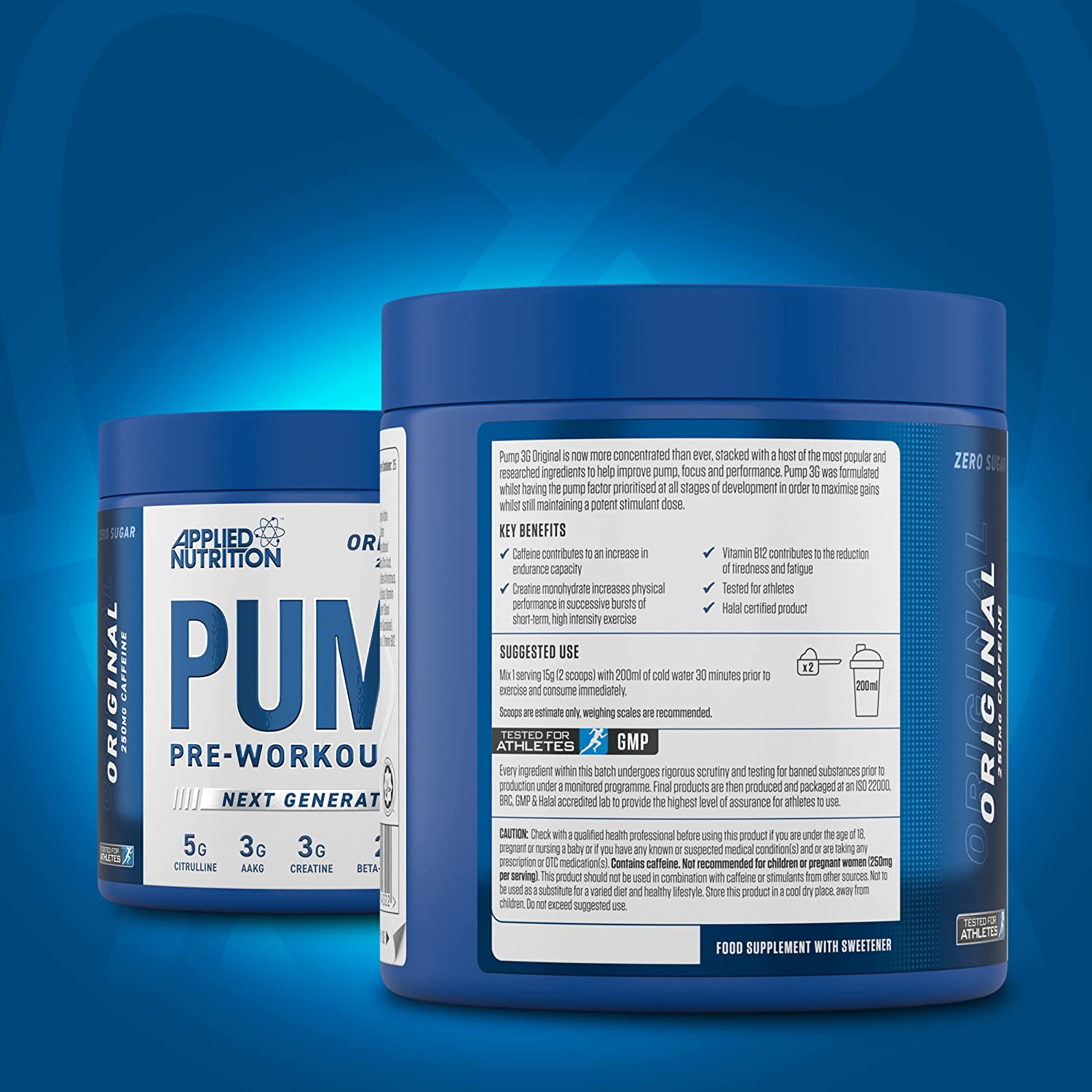 Applied Nutrition Pump 3G Pre Workout 50 ScoopTăng Sức Mạnh