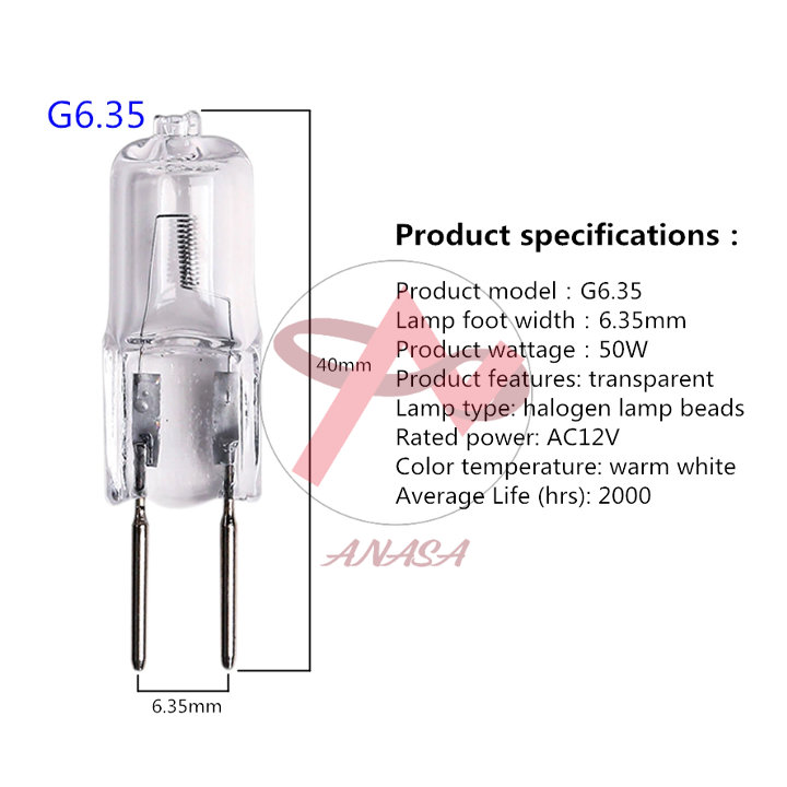 Bóng Đèn Halogen 35W 12V - Đèn Xông Tinh Dầu Điện