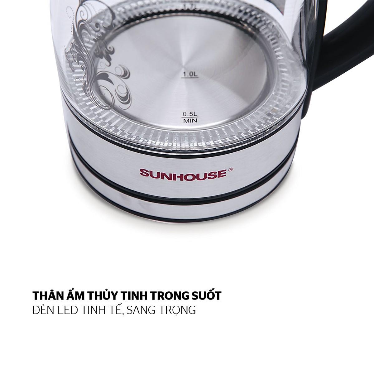 Ấm Siêu Tốc Thủy Tinh Sunhouse SHD1217