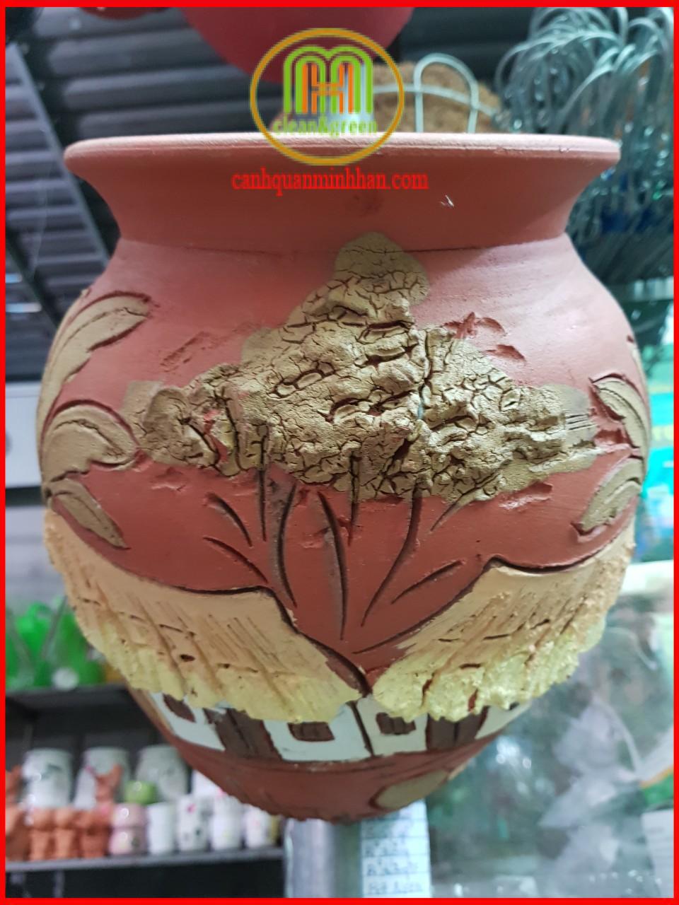 Chậu ốp tường gốm trồng hoa cây cảnh
