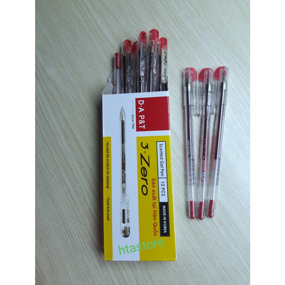 [Lẻ 1 cây] Bút viết mực D-A P&T 3-zero 0.38mm (Sản xuất tại Hàn Quốc)