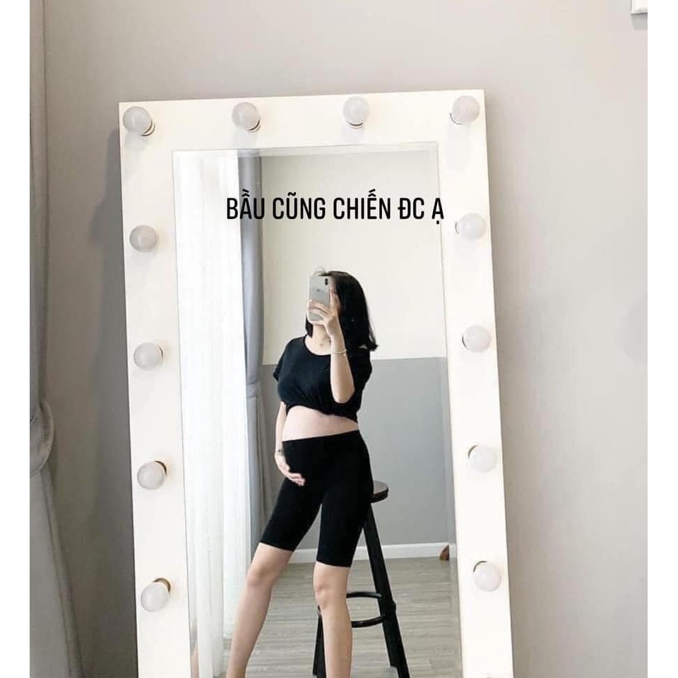 Quần legging dáng đùi thái form ôm co giãn nâng mông