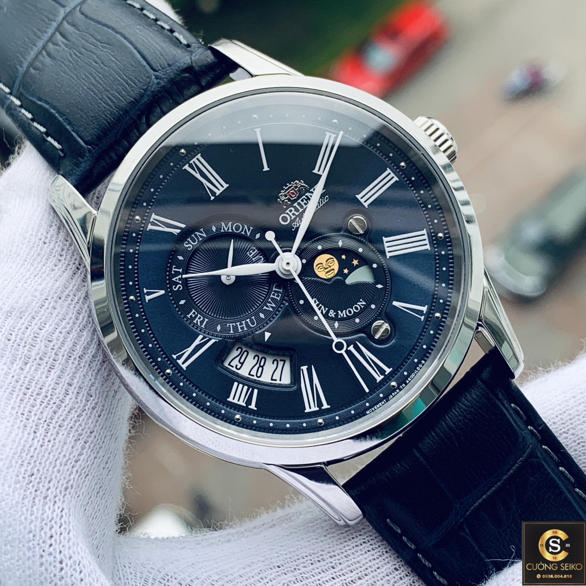 Đồng hồ nam ORIENT Sun and moon SAK00005D0
