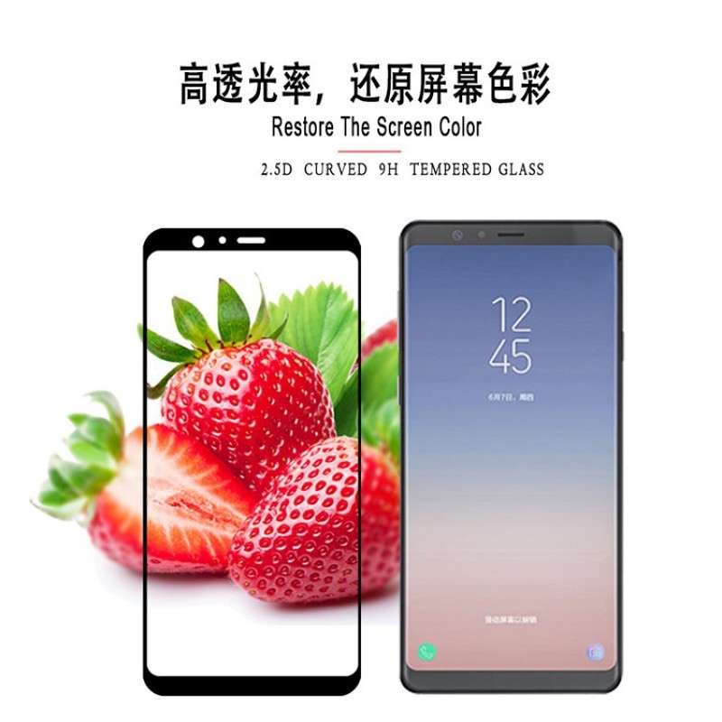 Kính cường lực Samsung Galaxy A7 2018 , A9 2018 , A8 star , C9 pro full màn hình 9D / 10D tặng kèm giấy lau
