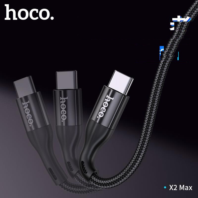 Cáp sạc nhanh và truyền data Hoco X2 Max Flash cổng Lightning / Type-C / Micro-USB QC3.0 max 3A dài 1M / 2M (Màu ngẫu nhiên) - Phụ Kiện 1986
