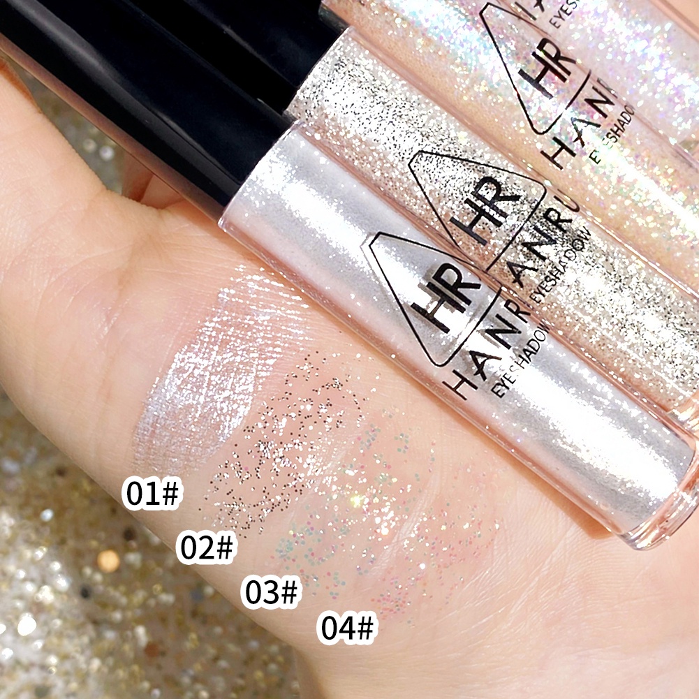 GECOMO Phấn Mắt Dạng Lỏng Lấp Lánh Fine Flash High Gloss Eyeshadow 4 Màu
