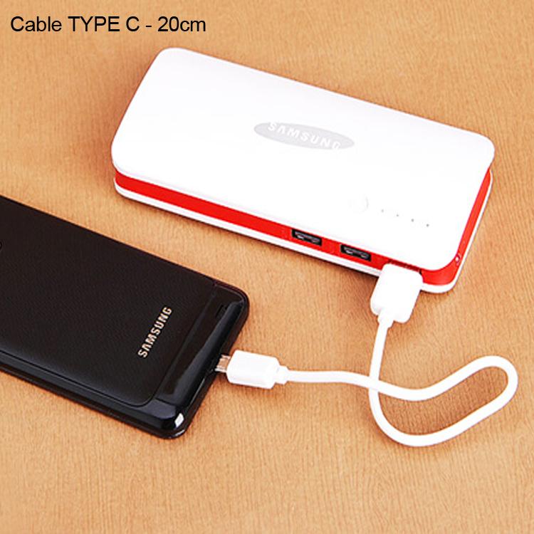 Cáp sạc Type C ngắn 20cm