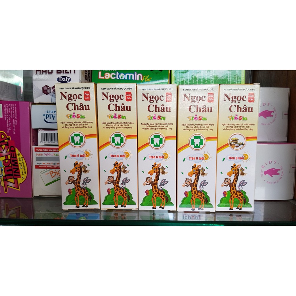 kem đánh răng trẻ em ngọc châu