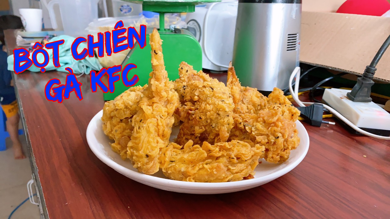 bột chiên gà KFC  1kg làm được 3,5kg gà