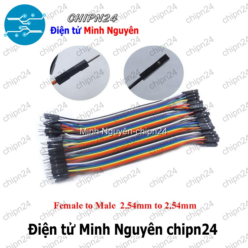 [20 sợi] (P67) Dây Cắm Test Board 10cm Đực-Đực - HH001419