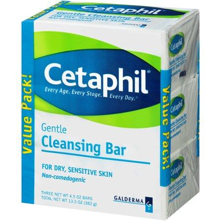 Bánh xà phòng Cetaphil (set 3 bánh) - Cetaphil Gentle Cleansing Bar (Cam kết hàng chuẩn Mỹ)