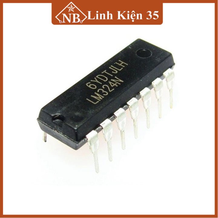 IC chức năng LM324 chân cắm DIP-14 (1 chiếc)