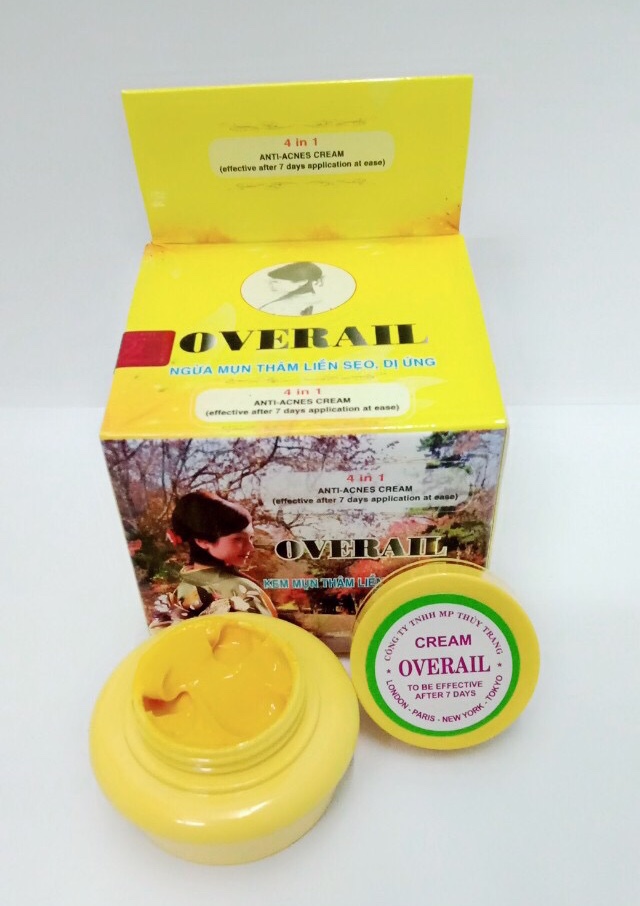 [HCM]KEM MỤN TINH CHẤT NGHỆ TƯƠI OVERAIL 15G