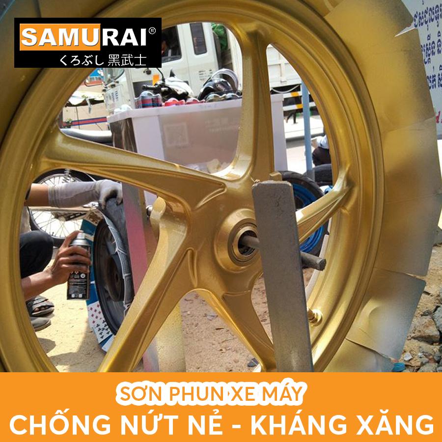 Chai sơn Samurai 1123 màu vàng ánh kim lấp lánh