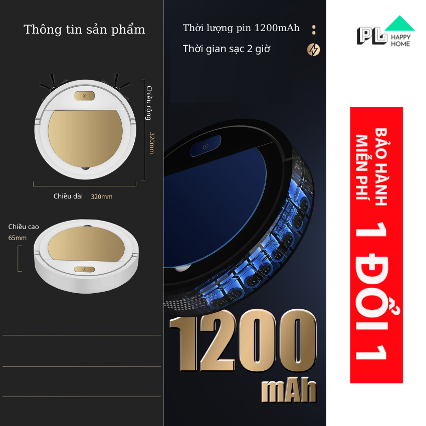 MÁY HÚT BỤI THẾ HỆ MỚI 2021 PL HAPPY HOME HB02