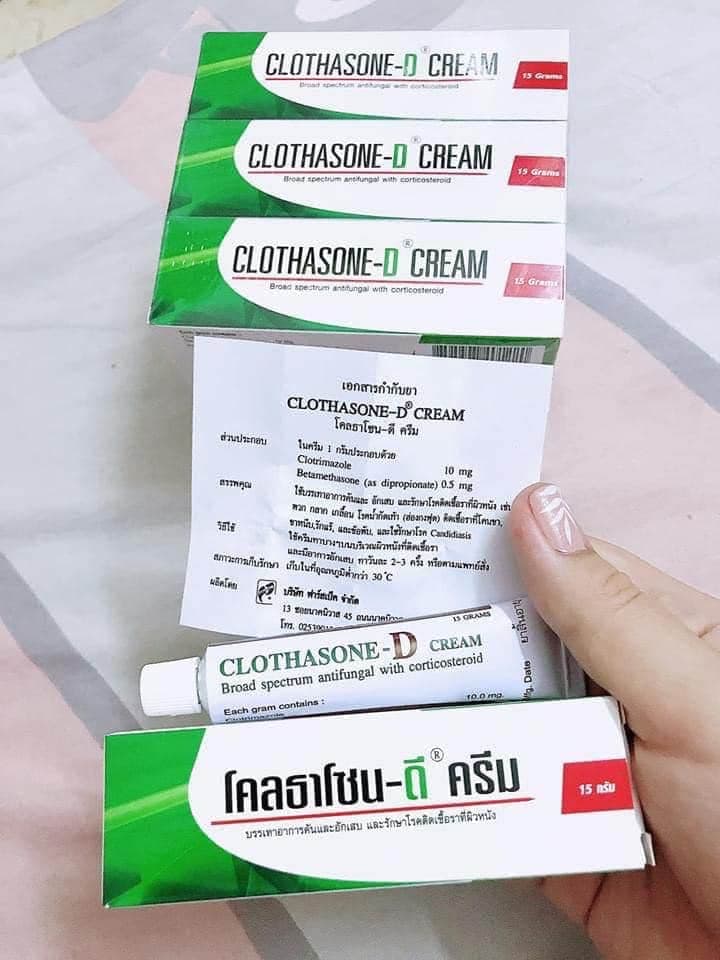 Kem Bôi Nấm Móng Tay Chân CLOTHASONE-D Thái Lan