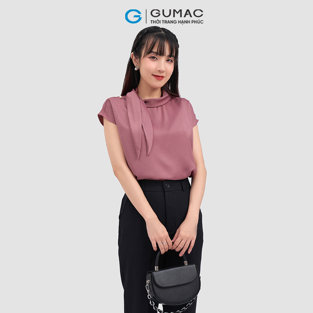 [20H 6.7 - 9.7 |Voucher 8-12%] Áo kiểu thắt nơ thời trang GUMAC LAE0309