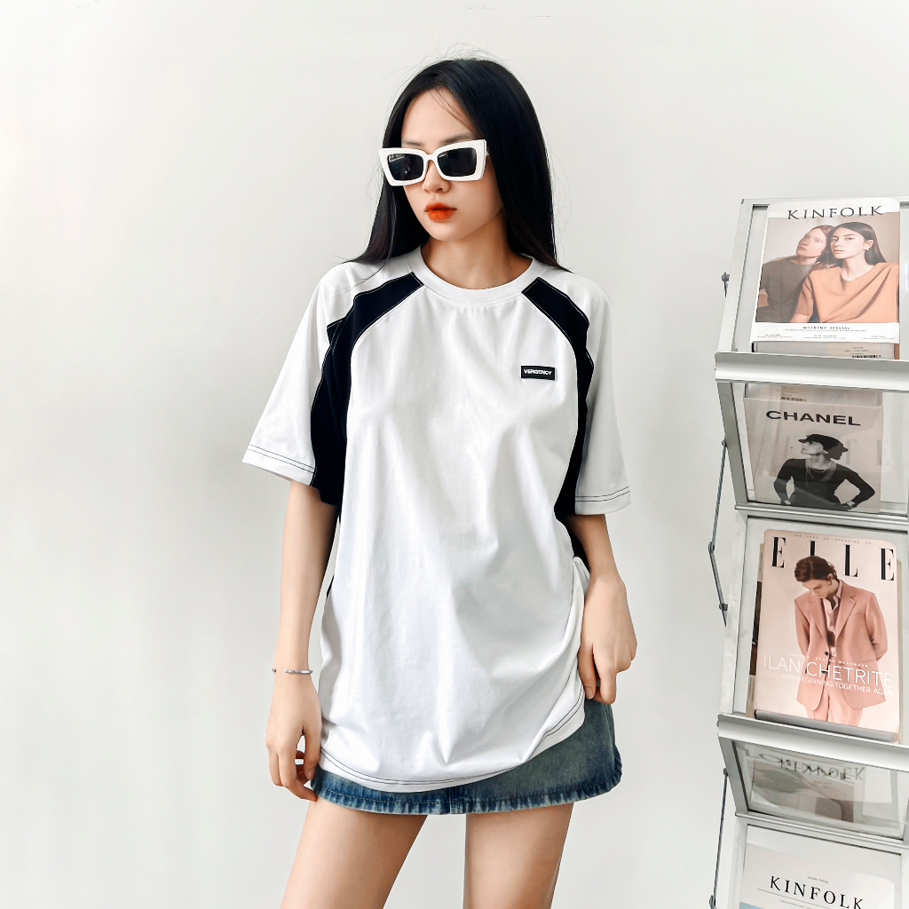 [lazsohot1 -20% đơn 99K] Áo thun Vergency nam nữ 010 BlokeCore/ Gray, white